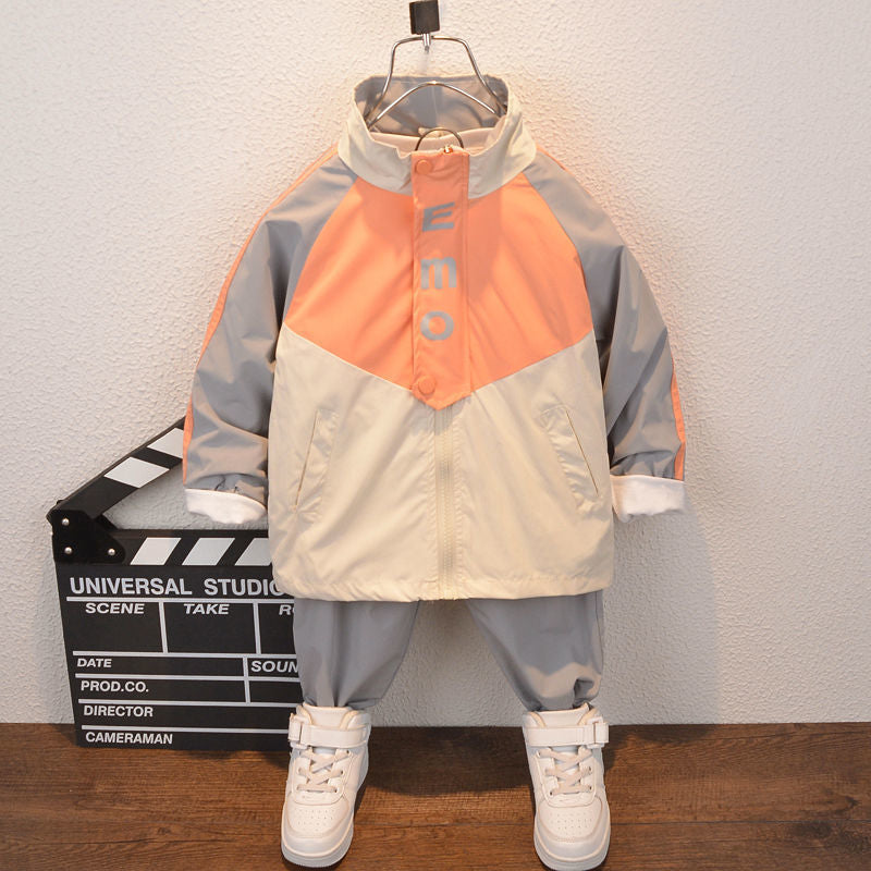 A children's clothing boys spring and autumn suit two-piece set