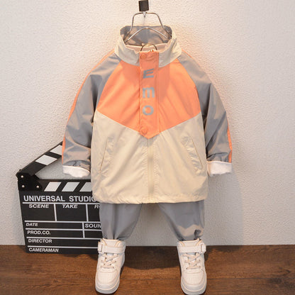 A children's clothing boys spring and autumn suit two-piece set