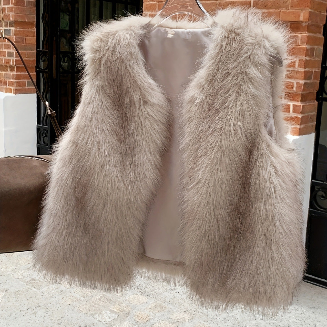A faux fur jacket