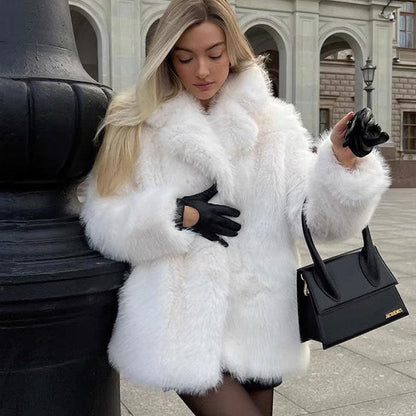 A faux fur jacket