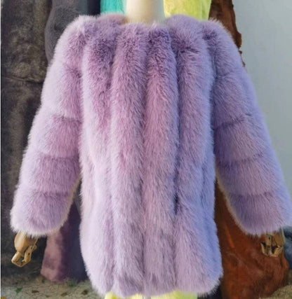 A faux fur jacket