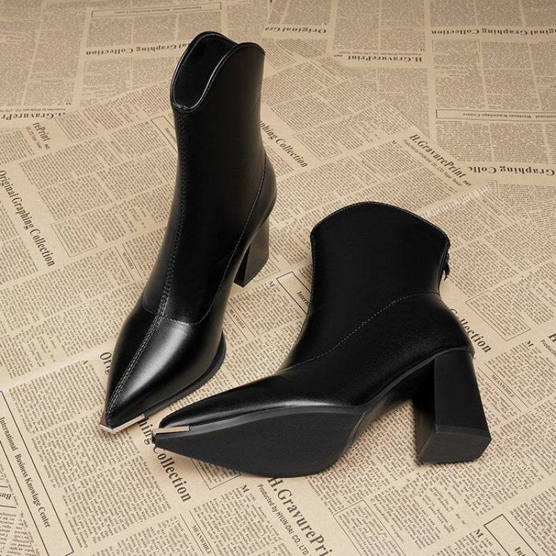A pointed boot