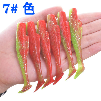 A TPR floating T-tail soft bait Luya simulation fake bait