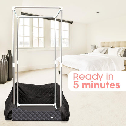 A Sauna Box Sweat Steamer Removable Full Body Convenient