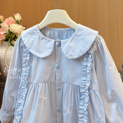 A children's long-sleeved shirt