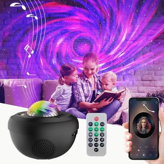 A Gypsy Laser Starry Sky Projection Light Ambient Light Bluetooth Music USB Flame Bowl Water Pattern Light Night Light