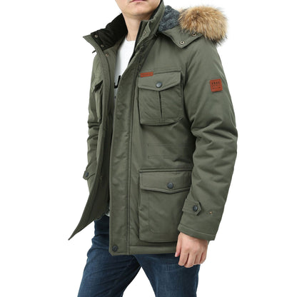 A men's winter coat