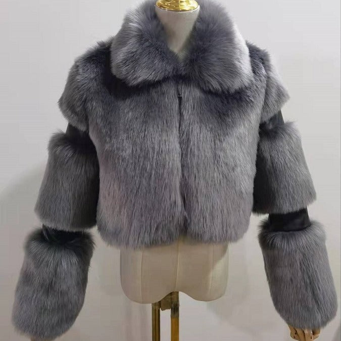 A faux fur jacket