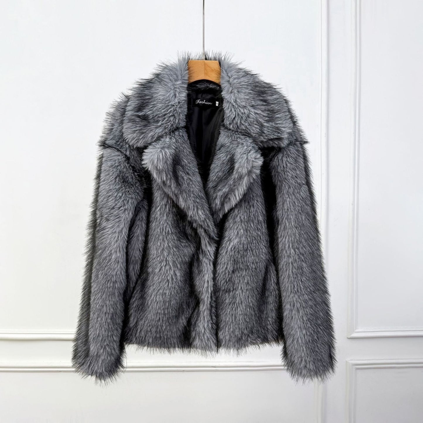 A faux fur jacket