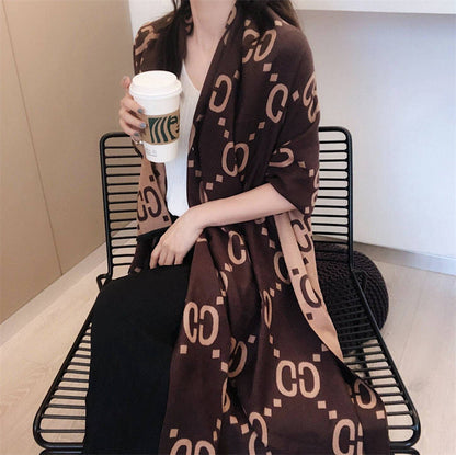 A scarf a warm shawl