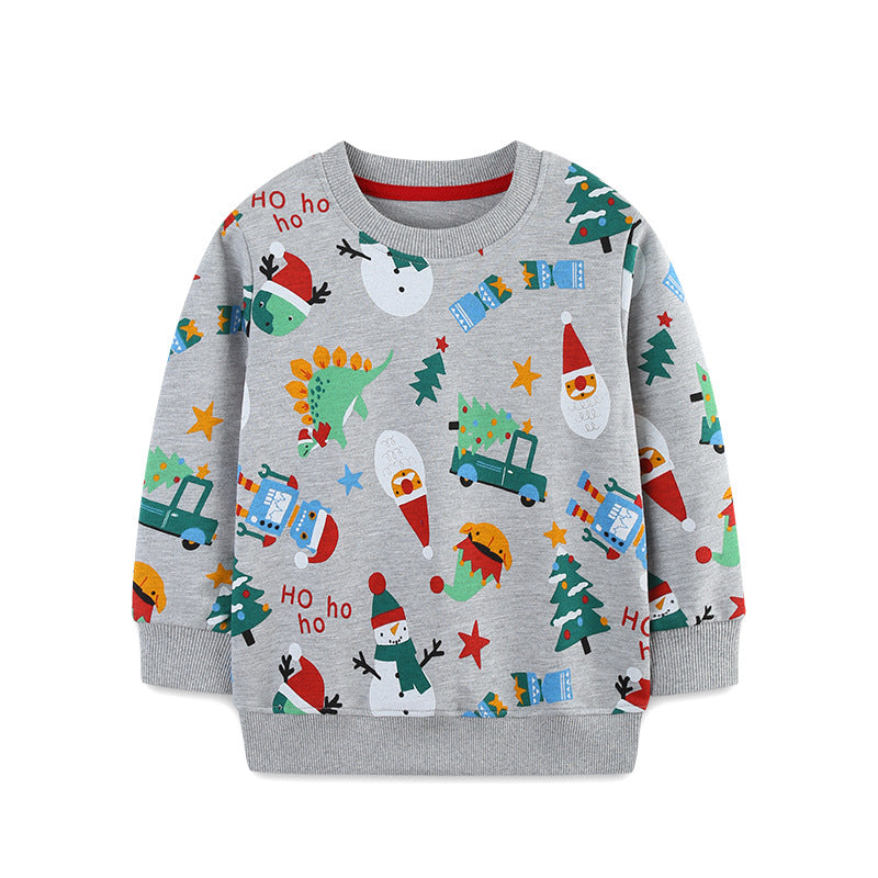 A christmas print sweater