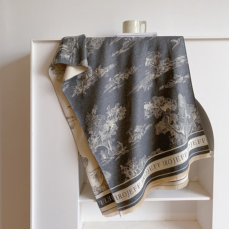 A scarf a warm shawl