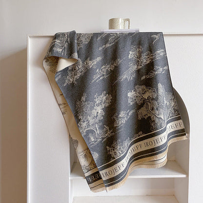 A scarf a warm shawl