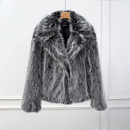 A faux fur jacket