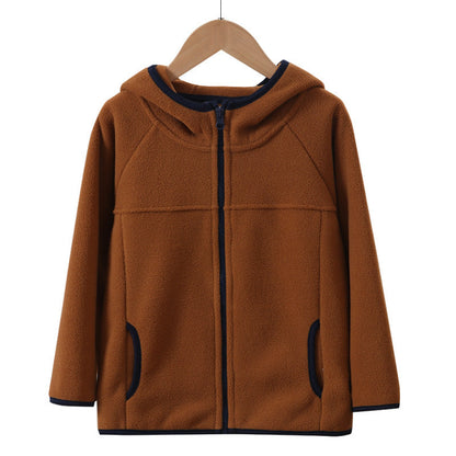 A Children's fleece warm jacket