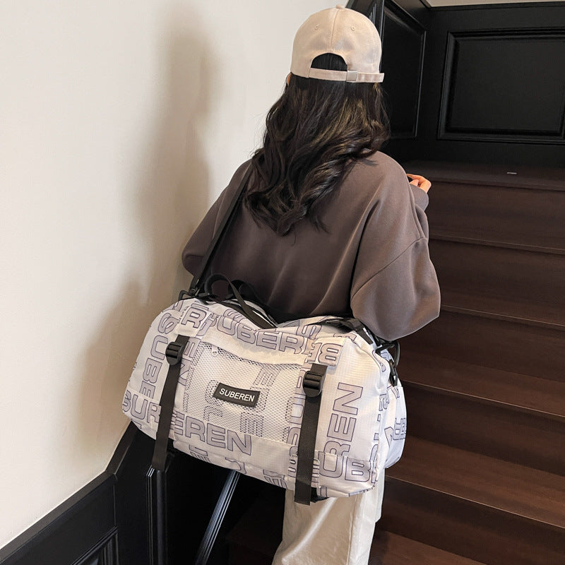 A printed large capacity bag