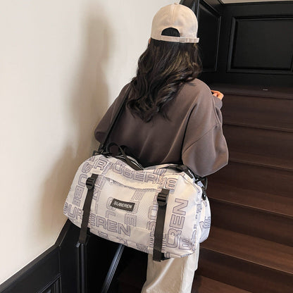 A printed large capacity bag