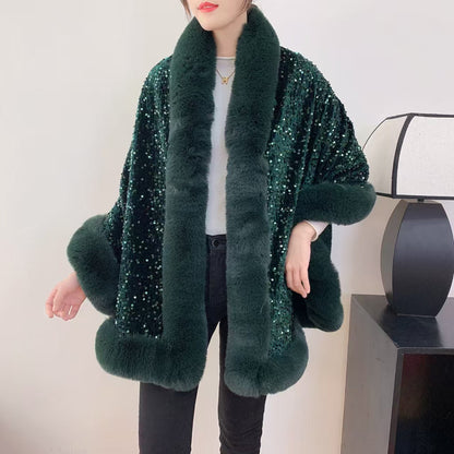A faux fur jacket