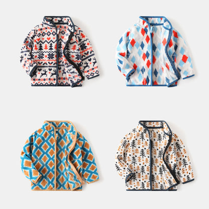 A children's warm fleece jacket for winter