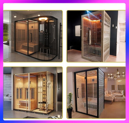 A steam room family sauna