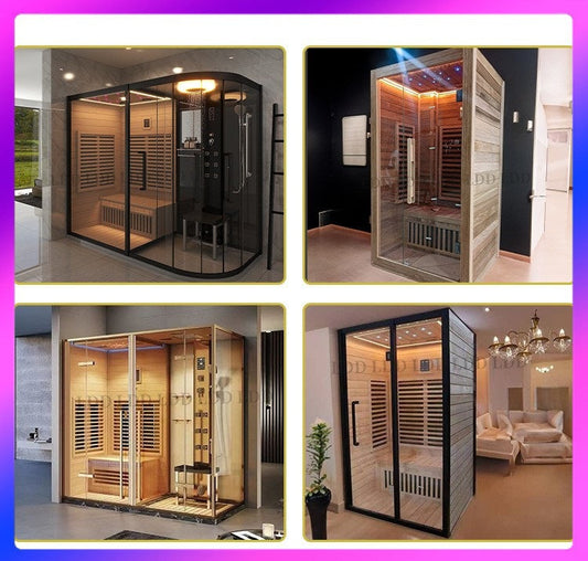 A steam room family sauna