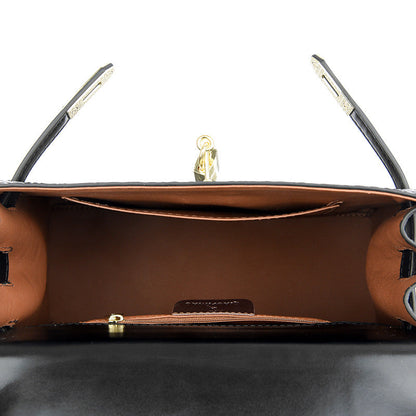 A new crocodile pattern platinum women's bag fashion handbag shoulder bag Kelly bag messenger bag