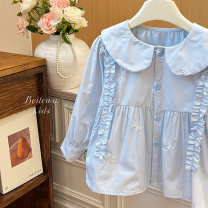 A children's long-sleeved shirt