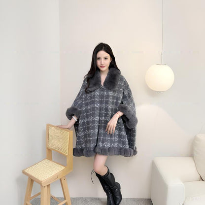 A faux fur jacket