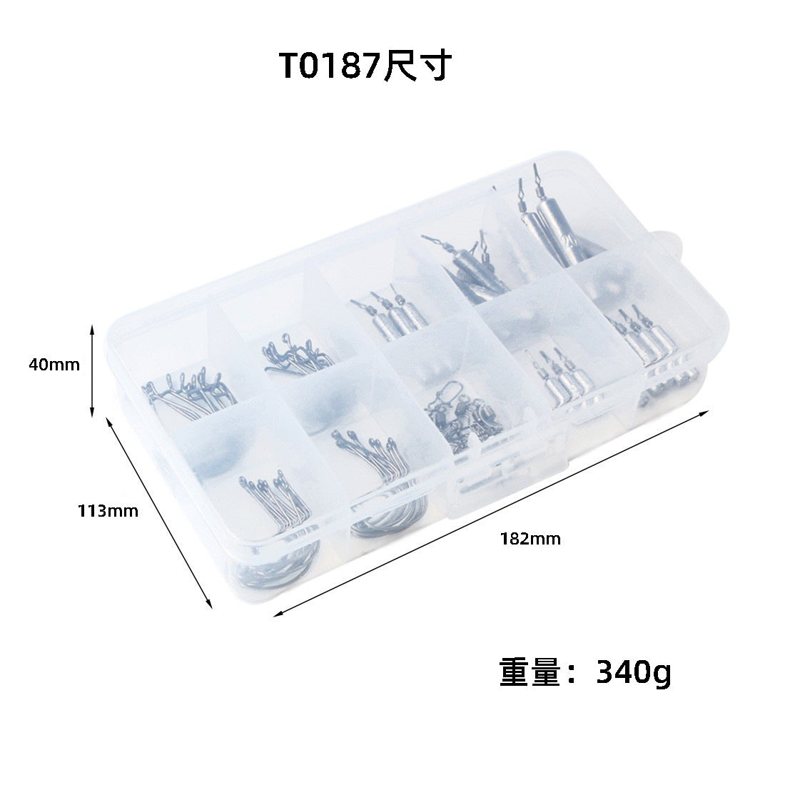 A inverted fishing lead pendant primary color set