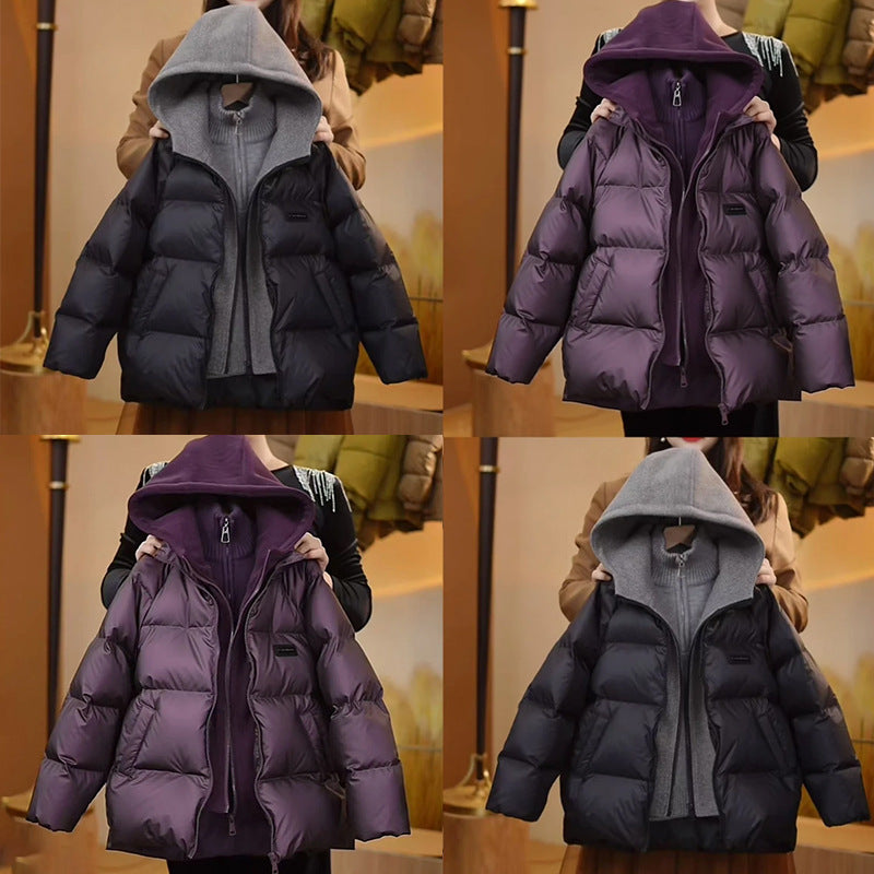 A children's clothing autumn and winter new cotton jacket down cotton thickened warm casual bread jacket hooded jacket
