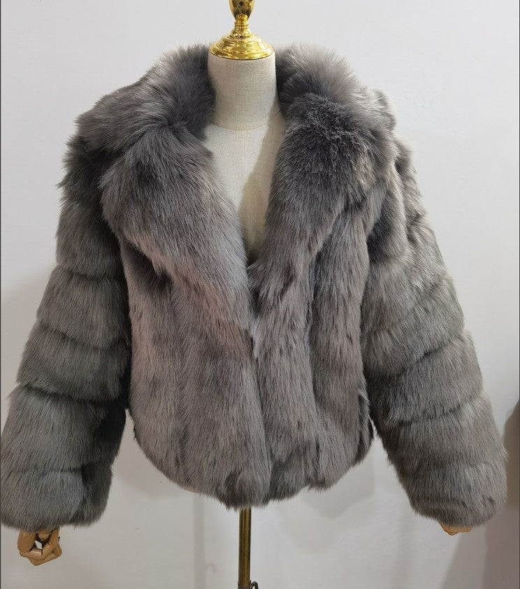 A faux fur jacket