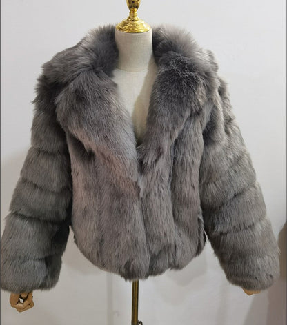 A faux fur jacket