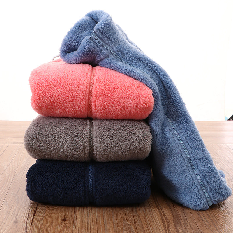 A children's warm fleece jacket for winter