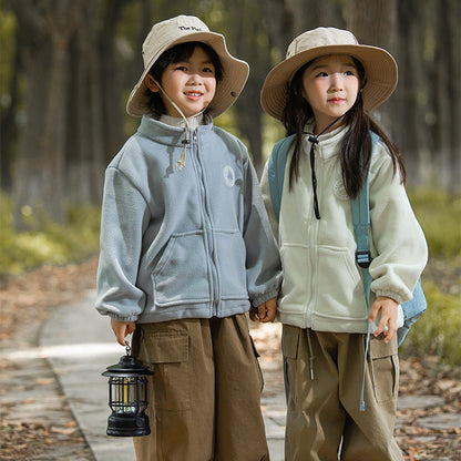 A Children's fleece warm jacket