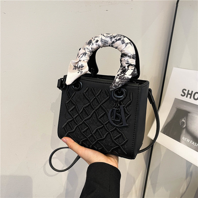 A  bag with embroidery pattern