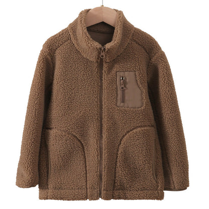 A Children's fleece warm jacket