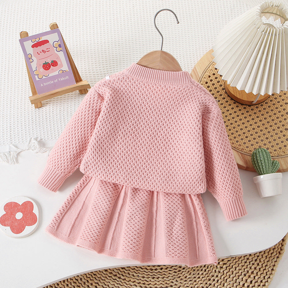 A children's sweater set