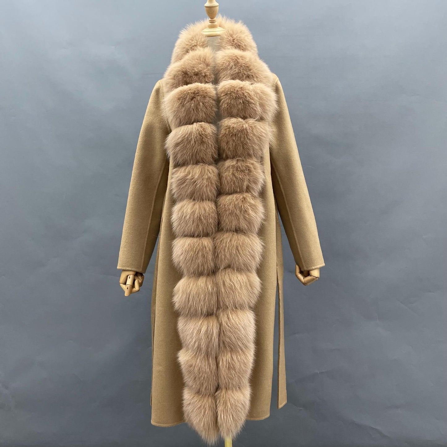 A double-sided woolen coat