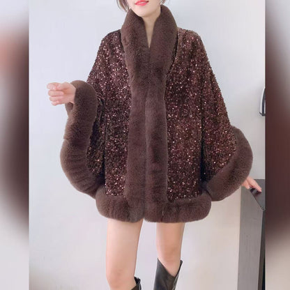 A faux fur jacket