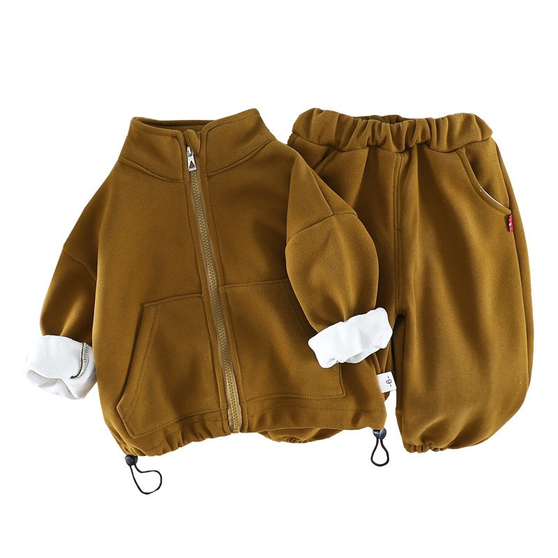 A children's long-sleeved suit