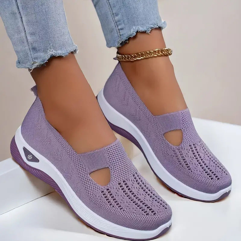 A shoes summer breathable sandals non-slip soft-soled elderly shoes women's casual shoes middle-aged and elderly walking shoes