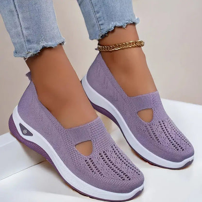 A shoes summer breathable sandals non-slip soft-soled elderly shoes women's casual shoes middle-aged and elderly walking shoes