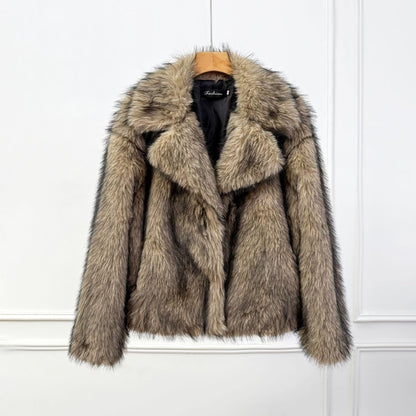 A faux fur jacket