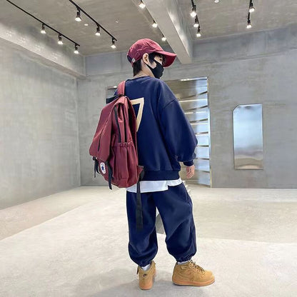 A boys spring sports suit