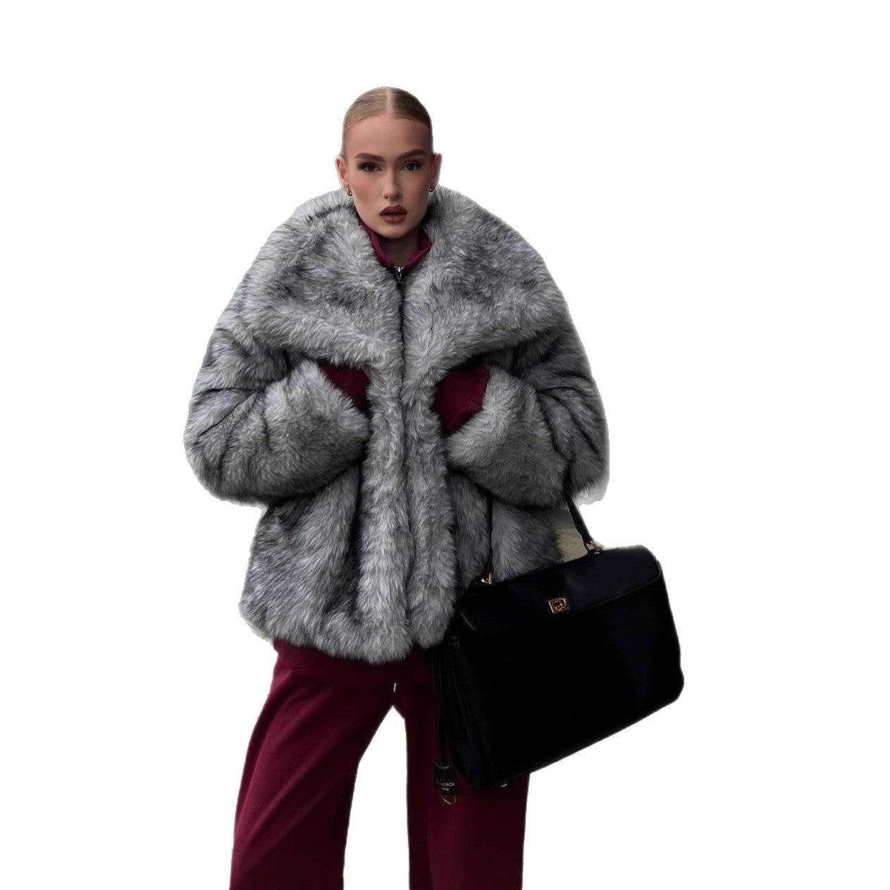 A faux fur jacket