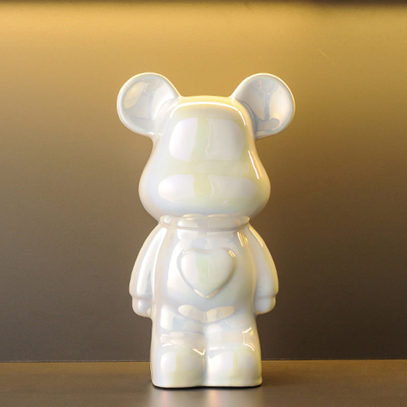 A cartoon love bear violent bear ornament