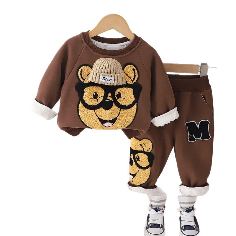 A cartoon fleece suit