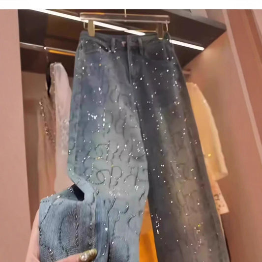 A pair of hot diamond jeans