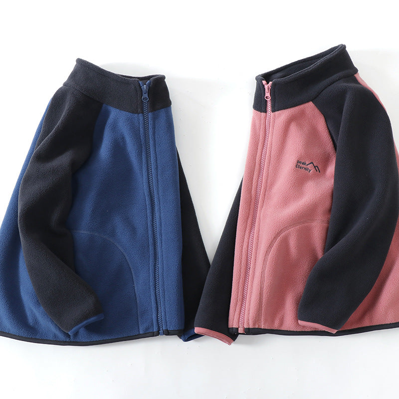 A Children's fleece warm jacket