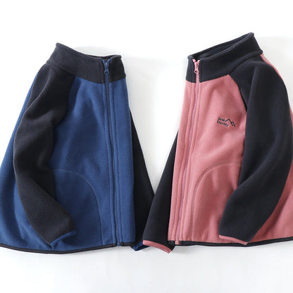 A Children's fleece warm jacket